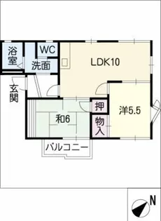 フレグランス春日【1階】の間取り
