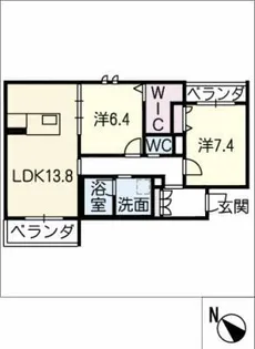 エクセレントラックB【3階】の間取り