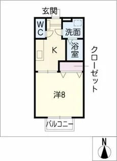 アーデル加木屋【1階】の間取り