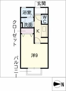 ヴァンヴェールB棟【2階】の間取り