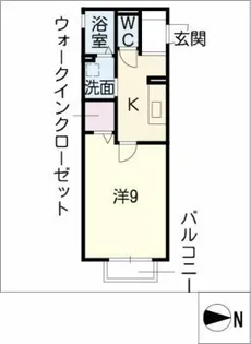 ヴァンヴェールA棟【2階】の間取り