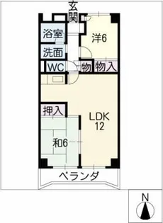 アビタシオン天子田【2階】の間取り