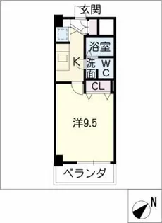 アーク徳重【5階】の間取り