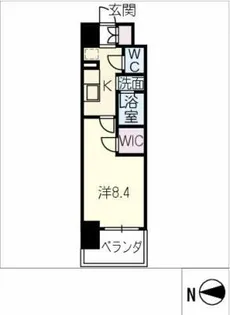 エルスタンザ黒川【4階】の間取り