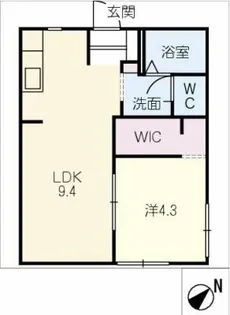 グランシャリオ【2階】の間取り