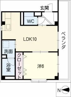 クリスタル大地【3階】の間取り