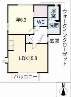 グリーンパレス【1階】の間取り