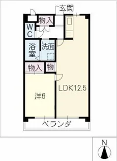 コ-トまきもり【4階】の間取り