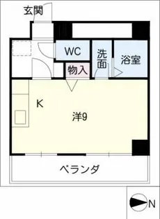 1Rの間取り画像