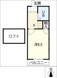 ル・シャトリエ【2階】の間取り