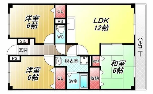 ジャン・ピュールⅠ番館【4階】の間取り