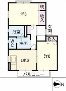 シャローム大森【1階】の間取り