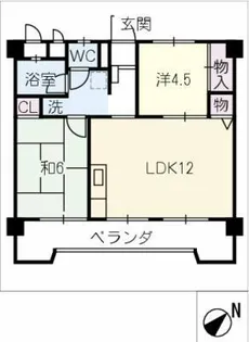 アベニュー日名公園【3階】の間取り