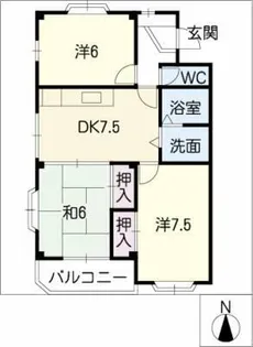 ラ・コリーナ・デ天白【2階】の間取り