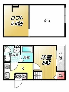 1Kの間取り画像