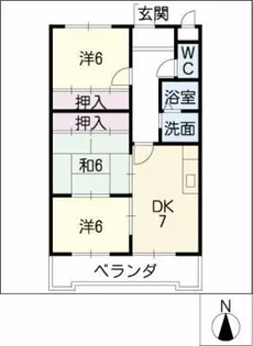 ジュネスS.T【2階】の間取り