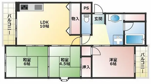 サンフォリア【3階】の間取り