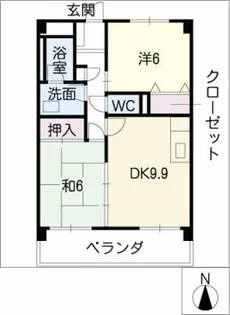 ルピナス橘【2階】の間取り