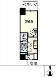 ファステート名古屋駅前ドリーム【6階】の間取り