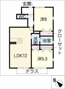 SEA VILLAGE新舞子【1階】の間取り