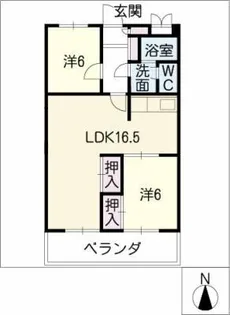 三國ビル【4階】の間取り