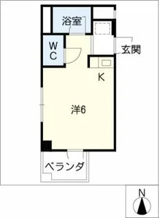 シャンボールDAIRINⅡ【2階】の間取り
