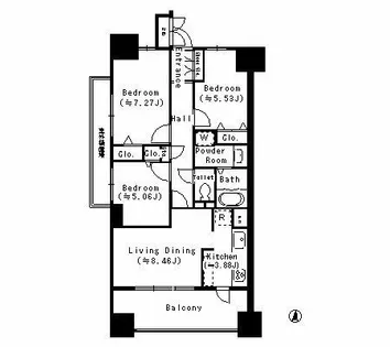 パークホームズ刈谷サザンゲートウエスト【11階】の間取り