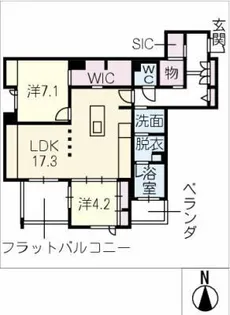 春和景明【3階】の間取り
