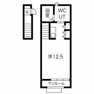 A la del ciero I【205号室】の間取り