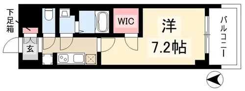 1Kの間取り画像