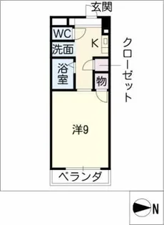 ロフティー奈良屋【1階】の間取り