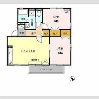 コトーソレイユ B【2階】の間取り