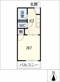 タウニー赤坂【1階】の間取り