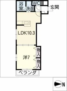 さくらアメニティ【4階】の間取り