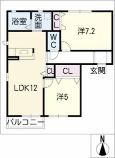 サンライズ【1階】の間取り