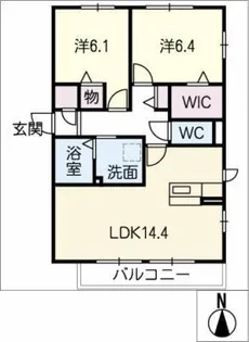 マノワール【1階】の間取り
