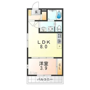 Harmony Terrace-sy 椥辻【2階】の間取り