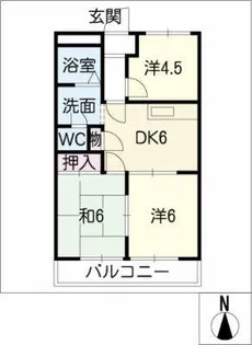 恵比寿コーポ【2階】の間取り