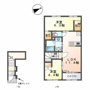 モアナ【2階】の間取り