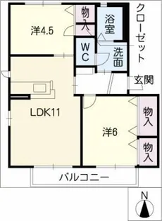 エスポワールⅠ【1階】の間取り