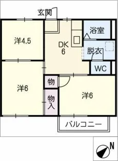 平和ハウス【1階】の間取り