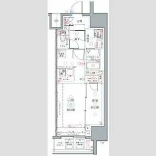 クレヴィスタ名古屋上前津【1106号室】の間取り