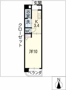 Kプランドール【4階】の間取り