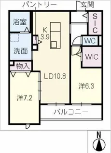 La Lune【2階】の間取り