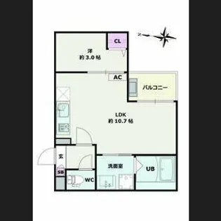 JACK SHINKAIⅢ【2階】の間取り