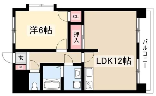 アクシスコート【2階】の間取り