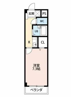 愛教マンション安井【3階】の間取り