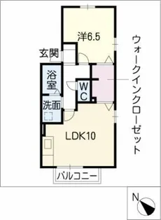 ウィルモア南島B棟【1階】の間取り