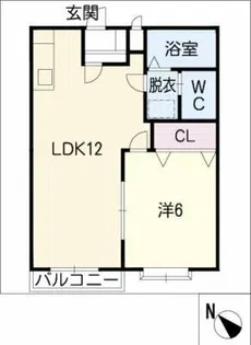 エルディム新栄【2階】の間取り