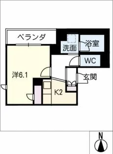 グランドゥール高蔵寺【2階】の間取り